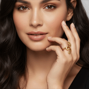 Handmade Wire Adjustable Gold Ring for Women