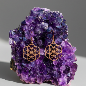 Elegant Gold Spiral Hoop Earrings – Minimal Artisan Statement Jewelry