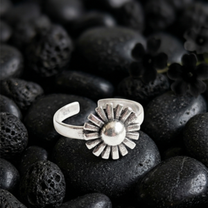 Boho Silver Swirl Ring for Women | Handmade Everyday Jewelry