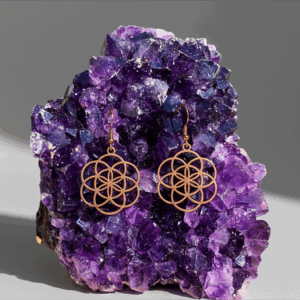 Elegant Gold Spiral Hoop Earrings – Minimal Artisan Statement Jewelry