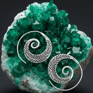 Modern Artisan Spiral Hoop Earrings – Gold Finish Minimal Design