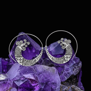 Minimal Silver Spiral Hoop Earrings – Modern Boho Jewelry for Everyday Style