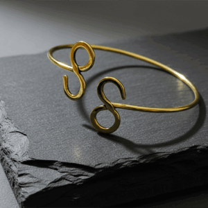 Handcrafted Brass Double Curve Open Cuff Bangle for Women | Minimal Modern Bracelet