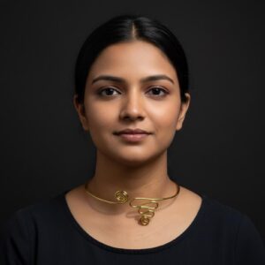 Handmade Brass Hasli Choker for Women – Tribal Wire Work Necklace, Bohemian Ethnic Statement Jewelry